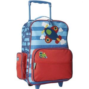 Stephen Joseph Kids Classic Rolling Luggage- Airplane